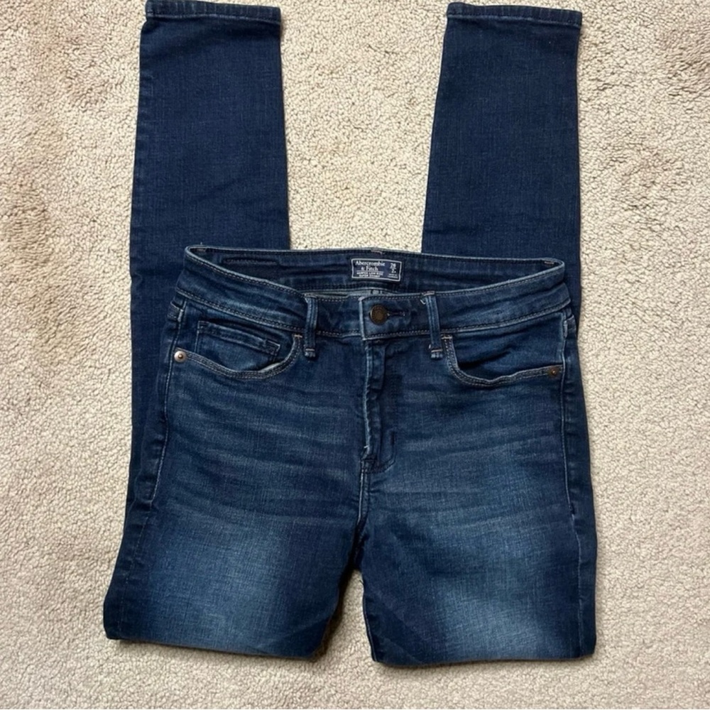 Abercrombie & Fitch Blue Skinny Jeans with Stretch